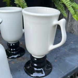 Hall 1272 long stem coffee Mugs, set of 4, NWOT